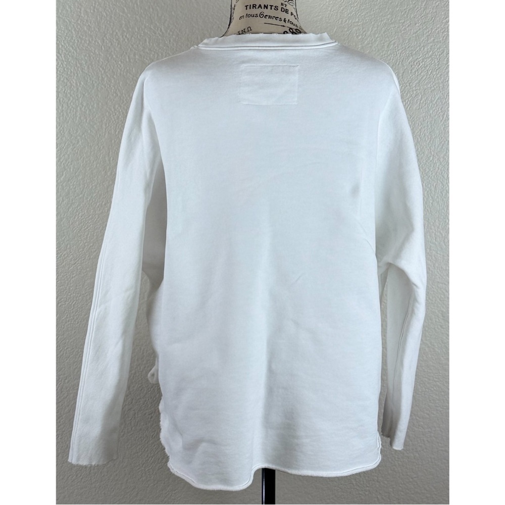 Frank & Eileen Tee Lab White 100% Cotton Crewneck Sweatshirt, size XS - Picture 4 of 11